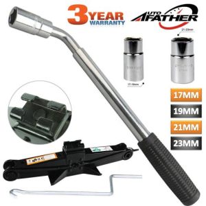 For FAST Car Lifting Telescopic Wheel Lug Nut Wrench 2 ton Wind Up Scissor Jack
