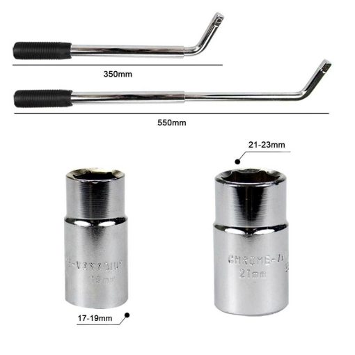 For FAST Car Lifting Telescopic Wheel Lug Nut Wrench 2 ton Wind Up Scissor Jack - Image 9