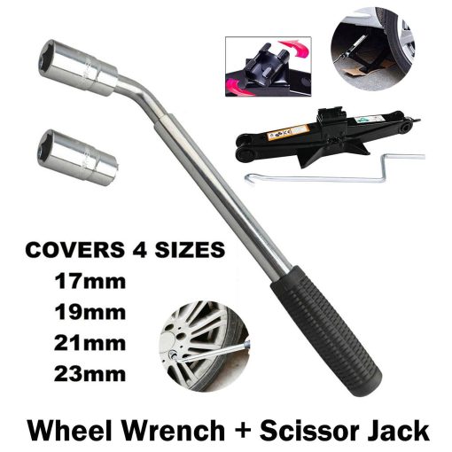 For FAST Car Lifting Telescopic Wheel Lug Nut Wrench 2 ton Wind Up Scissor Jack - Image 17