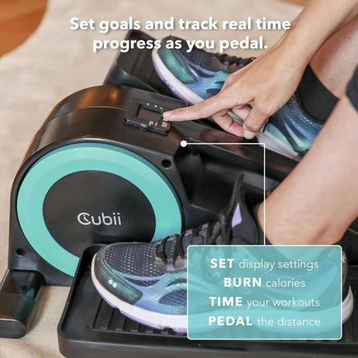 Cubii JR1 Seated Under Desk Elliptical Machine for Home Workout, Mini Elliptical, Desk Bike Pedal Exerciser, Whisper Quiet, Under Desk Pedal Exerciser with Adjustable Resistance & LCD Display - Image 2