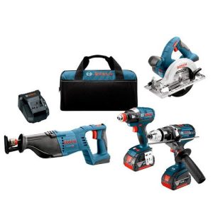 Bosch 18V Lithium-Ion Heavy Duty 4-Tool Combo Kit - CLPK430-181