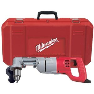 Factory Reconditioned Milwaukee 3107-8 7 Amp 1/2 in. Corded Right Angle Drill with D-Handle and Case