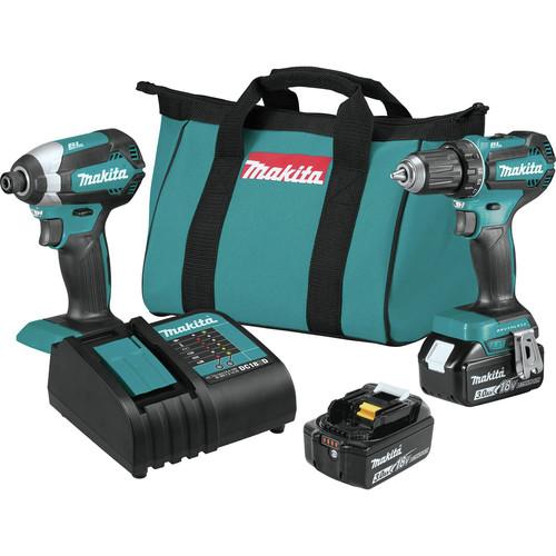 Makita 18V LXT Lithium-Ion 3.0 Ah Brushless 2-Piece Combo Kit - XT281S
