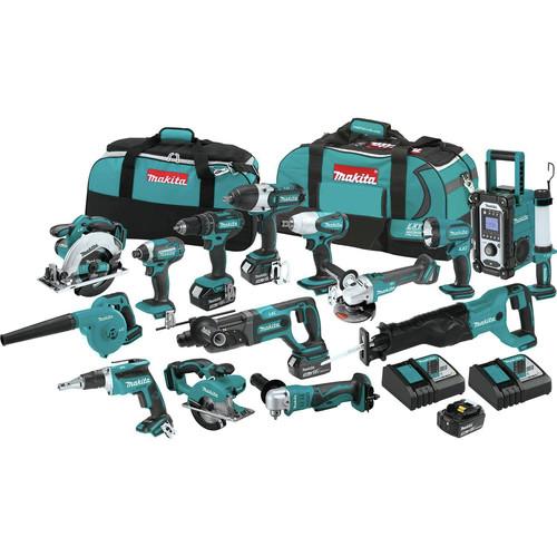 Makita 18V LXT Lithium-Ion 15-Pc. Combo Kit (3.0Ah) - XT1501
