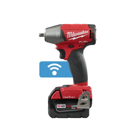 Milwaukee 2758-22 M18 FUEL 5.0 Ah Cordless Lithium-Ion 3/8 in. Compact Impact Wrench Kit with Friction Ring & ONE-KEY Connectivity - Image 3