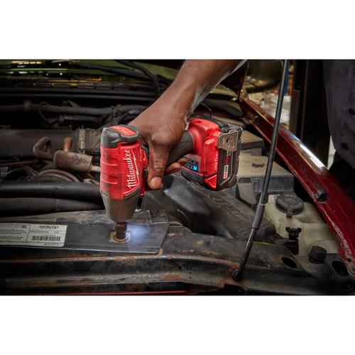 Milwaukee 2758-22 M18 FUEL 5.0 Ah Cordless Lithium-Ion 3/8 in. Compact Impact Wrench Kit with Friction Ring & ONE-KEY Connectivity - Image 4
