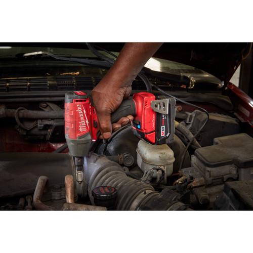 Milwaukee 2758-22 M18 FUEL 5.0 Ah Cordless Lithium-Ion 3/8 in. Compact Impact Wrench Kit with Friction Ring & ONE-KEY Connectivity - Image 5