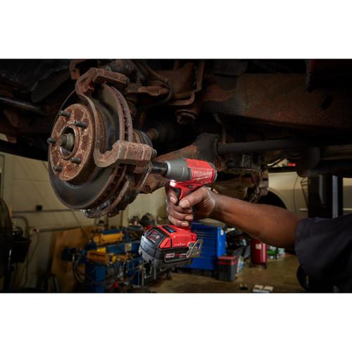 Milwaukee 2758-22 M18 FUEL 5.0 Ah Cordless Lithium-Ion 3/8 in. Compact Impact Wrench Kit with Friction Ring & ONE-KEY Connectivity - Image 6