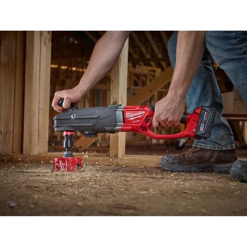 Milwaukee 2711-22 M18 FUEL SUPER HAWG Lithium-Ion 1/2 in. Cordless Right Angle Drill with QUIK-LOK Kit (5 Ah) - Image 5