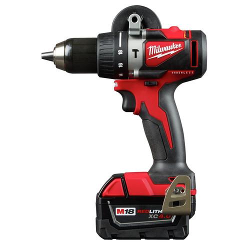 Milwaukee 2902-22 M18 Lithium-Ion Brushless 1/2 in. Cordless Hammer Drill Kit (2 Ah) - Image 2