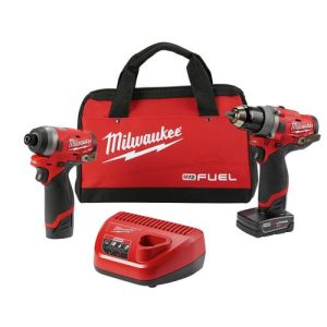 Milwaukee 2596-22 M12 FUEL 2-Tool Combo Kit: 1/2 in. Drill Driver and 1/4 in. Hex Impact Driver