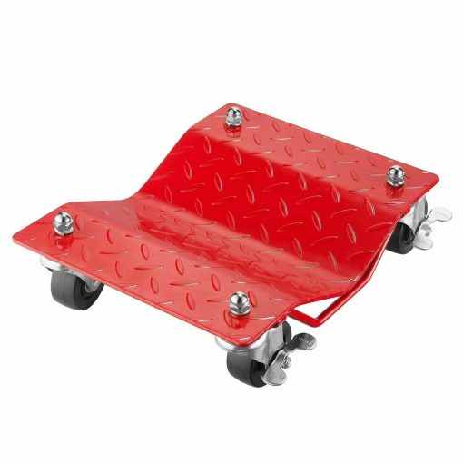 Premium 4-Pack Car Tire Dolly Tire Skates 12 Inch Castor Lock Wheels Mover - Image 6