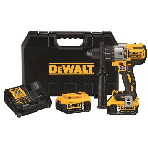 DEWALT 20V MAX XR Lithium-Ion Brushless 3-Speed 1/2 in. Cordless Hammer Drill Kit (5 Ah) - DCD996P2
