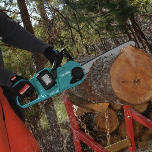 Factory Reconditioned Makita 18V X2 (36V) LXT Lithium-Ion Brushless Cordless 16 in. Chain Saw Kit (5.0Ah) - XCU04PT-R - Image 11