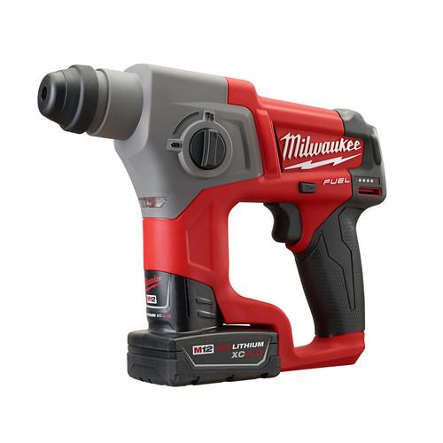 Milwaukee 2416-21XC M12 FUEL 4.0 Ah Cordless Lithium-Ion 5/8 in. SDS Plus Rotary Hammer Kit - Image 2