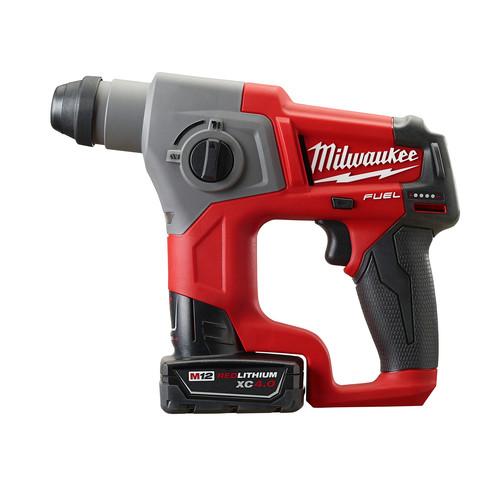 Milwaukee 2416-21XC M12 FUEL 4.0 Ah Cordless Lithium-Ion 5/8 in. SDS Plus Rotary Hammer Kit - Image 3