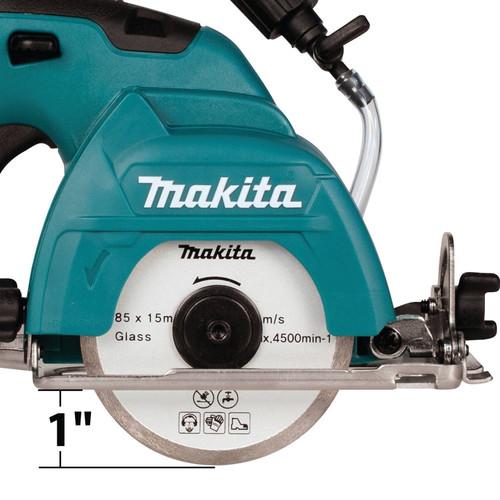 Makita 12V Max CXT Cordless Lithium-Ion 3-3/8 in. Tile-Glass Saw (Tool Only) - CC02Z - Image 5