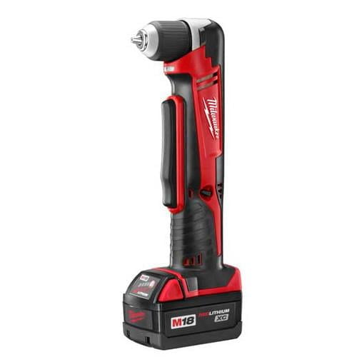 Milwaukee 2615-21 M18 Lithium-Ion 3/8 in. Cordless Right Angle Drill Driver Kit (3 Ah)