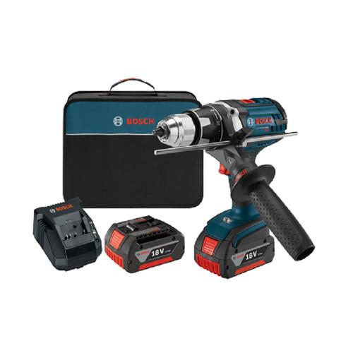 Bosch 18V Lithium-Ion Brute Tough 1/2 in. Cordless Drill Driver Kit with Active Response Technology (2 Ah) - DDH181X-01