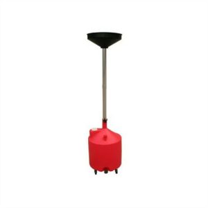 18 Gallon Portable Plastic Oil Drain with Adjustable Funnel Height and Drain Spi
