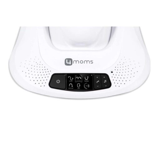 4moms mamaRoo 4 Baby Swing | Bluetooth Baby Rocker with 5 Unique Motions | Soft, Plush Fabric | Silver Plush - Image 5
