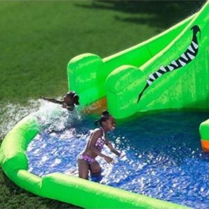 Blast Zone Crocodile Isle Inflatable water Park with Dual Slides by 111