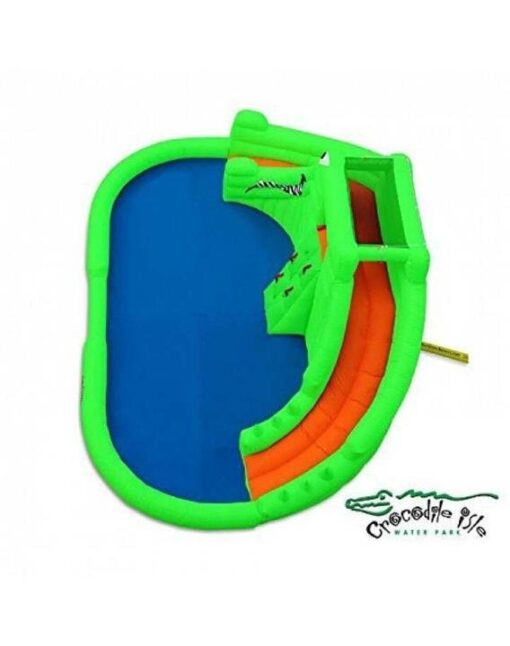Blast Zone Crocodile Isle Inflatable water Park with Dual Slides by 111 - Image 4