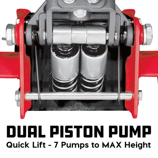 Powerbuilt 2.5 Ton Low Profile Fast Lift Floor Jack 3 in to 19.5 in. – 240076 - Image 3