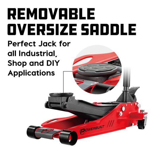 Powerbuilt 2.5 Ton Low Profile Fast Lift Floor Jack 3 in to 19.5 in. – 240076 - Image 6