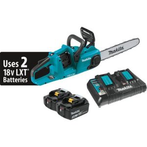 Makita 18V X2 LXT 5.0 Ah Brushless 14 in. Chainsaw Kit - XCU03PT