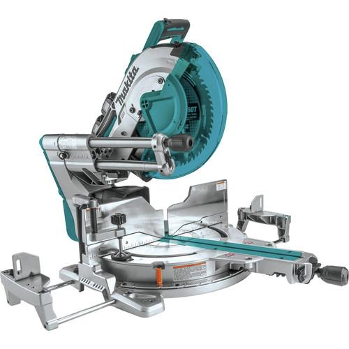 Makita 18V X2 LXT Lithium-Ion (36V) Brushless Cordless 12 in. Dual-Bevel Sliding Compound Miter Saw Kit with AWS and Laser (5 Ah) - XSL08PT - Image 3