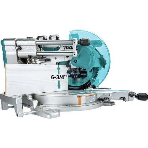 Makita 18V X2 LXT Lithium-Ion (36V) Brushless Cordless 12 in. Dual-Bevel Sliding Compound Miter Saw Kit with AWS and Laser (5 Ah) - XSL08PT - Image 6