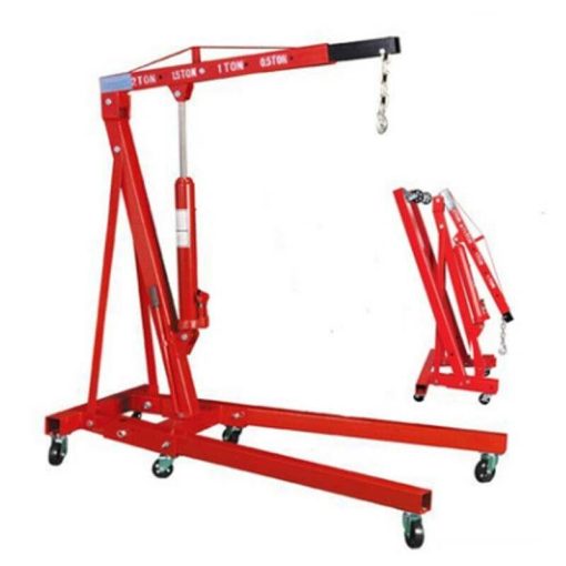 New Listing 1-Piece Movable 2T/4400Lbs Professional Metal Folding Hydraulic Crane - Image 2