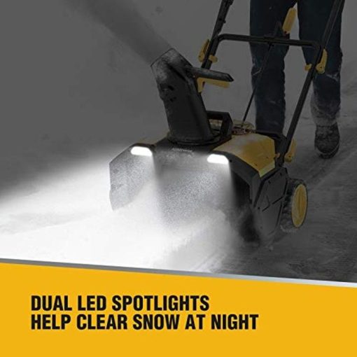 AchiForce Snow Blower, 20-Inch Cordless Snow Thrower, Electric 40 V Brushless Snow Shovel Kit, 736 lbs./Minute, Dual LED Spotlights, Battery & Quick Charger Included - Image 2