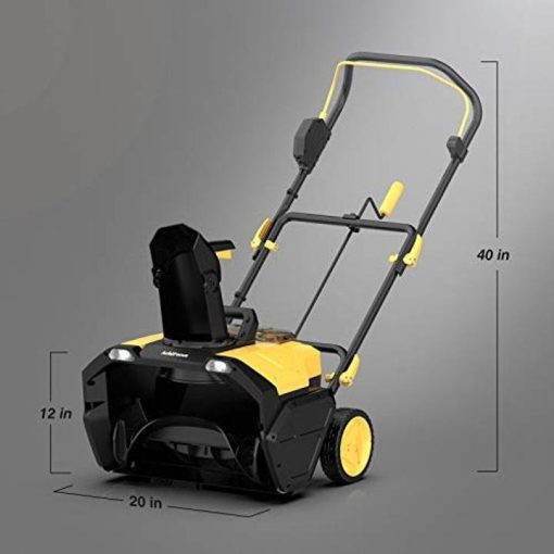 AchiForce Snow Blower, 20-Inch Cordless Snow Thrower, Electric 40 V Brushless Snow Shovel Kit, 736 lbs./Minute, Dual LED Spotlights, Battery & Quick Charger Included - Image 4