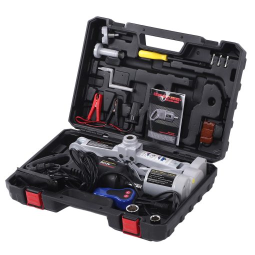 3 Ton Electric Scissor Jack Set 12V Lifting Tool with Wrench fit Car SUV New - Image 2