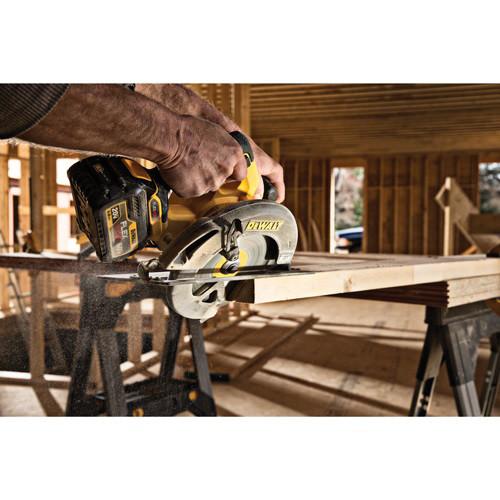 Factory Reconditioned DEWALT FlexVolt 60V MAX Cordless Lithium-Ion 7-1/4 in. Circular Saw Kit with Batteries - DCS575T2R - Image 2
