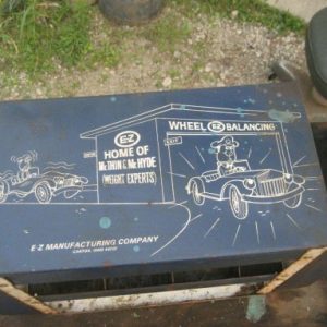 Vintage wheel weight work cart EZ Manufacturing Co. Tire Balance
