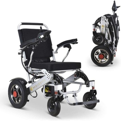 2020 New Folding Ultra Lightweight Electric Power Wheelchair, Silla de Ruedas Electrica, FDA Approved and Air Travel Allowed, Heavy Duty, Mobility Motorized, Portable Power (17.5" Seat Width) - Image 6