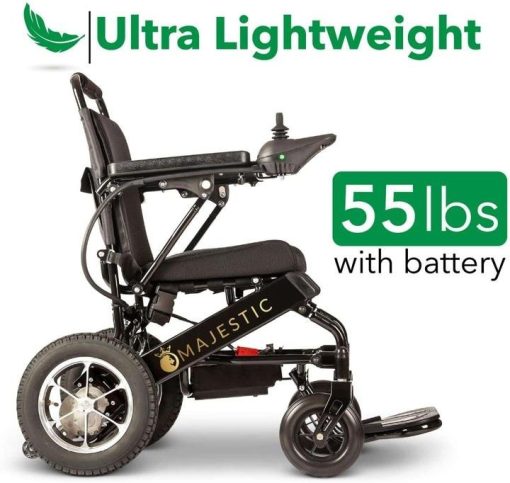 2020 New Folding Ultra Lightweight Electric Power Wheelchair, Silla de Ruedas Electrica, FDA Approved and Air Travel Allowed, Heavy Duty, Mobility Motorized, Portable Power (17.5" Seat Width) - Image 7