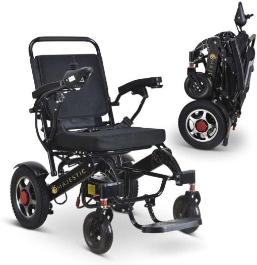 2020 New Folding Ultra Lightweight Electric Power Wheelchair, Silla de Ruedas Electrica, FDA Approved and Air Travel Allowed, Heavy Duty, Mobility Motorized, Portable Power (17.5" Seat Width) - Image 8