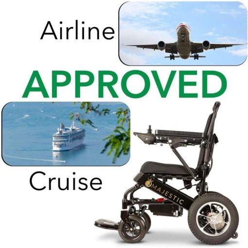2020 New Folding Ultra Lightweight Electric Power Wheelchair, Silla de Ruedas Electrica, FDA Approved and Air Travel Allowed, Heavy Duty, Mobility Motorized, Portable Power (17.5" Seat Width) - Image 11