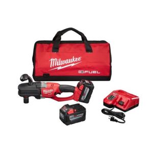 Milwaukee 2708-22HD M18 FUEL HOLE HAWG Lithium-Ion 1/2 in. Cordless Right Angle Drill Kit with QUIK-LOK (9 Ah)