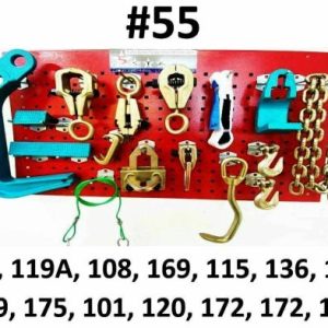 SET#55 HEAVY DUTY AUTO BODY FRAME MACHINE 16 PIECE PULLING TOOLS AND CLAMPS