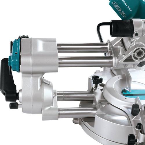 Factory Reconditioned Makita 18V X2 LXT Cordless Lithium-Ion 7-1/2 in. Brushless Dual Slide Compound Miter Saw (Tool Only) - XSL02Z-R - Image 3