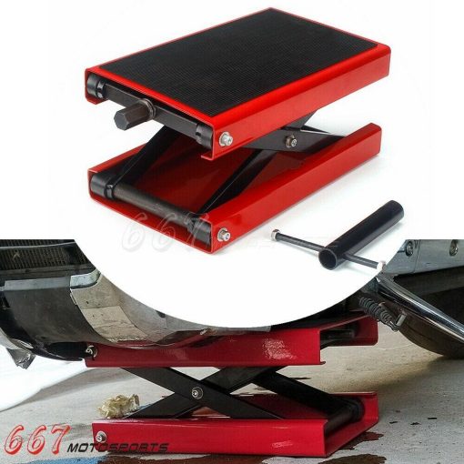 New Motorcycles ATV Jack Lift 1100Lbs Bike Stand Garage Repair Red Hot Sale 2021 - Image 2