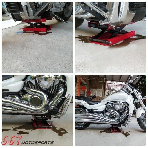 New Motorcycles ATV Jack Lift 1100Lbs Bike Stand Garage Repair Red Hot Sale 2021 - Image 12