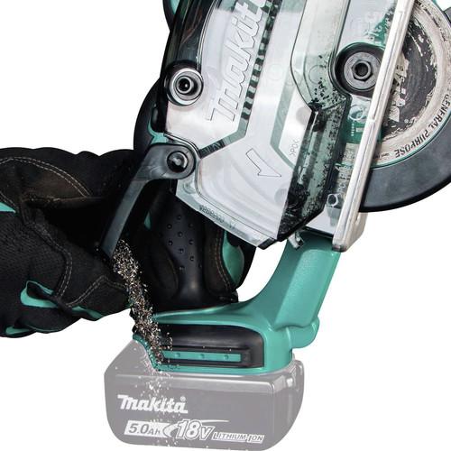 Makita 18V LXT Cordless Lithium-Ion 5-3/8 in. Metal Cutting Saw with Electric Brake and Chip Collector (Tool Only) - XSC03Z - Image 5