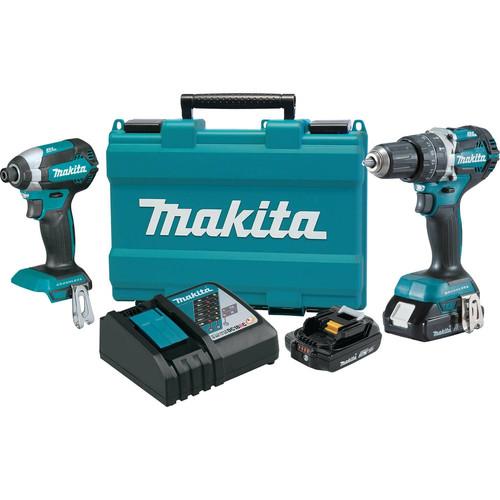 Factory Reconditioned Makita 18V Compact BL LXT Cordless Lithium-Ion 2-Piece Combo Kit (2.0 Ah) - XT269R-R