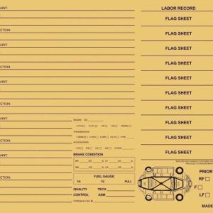 1000 Automotive General Repair Order #7397 / Compatible with ADP Work Order System